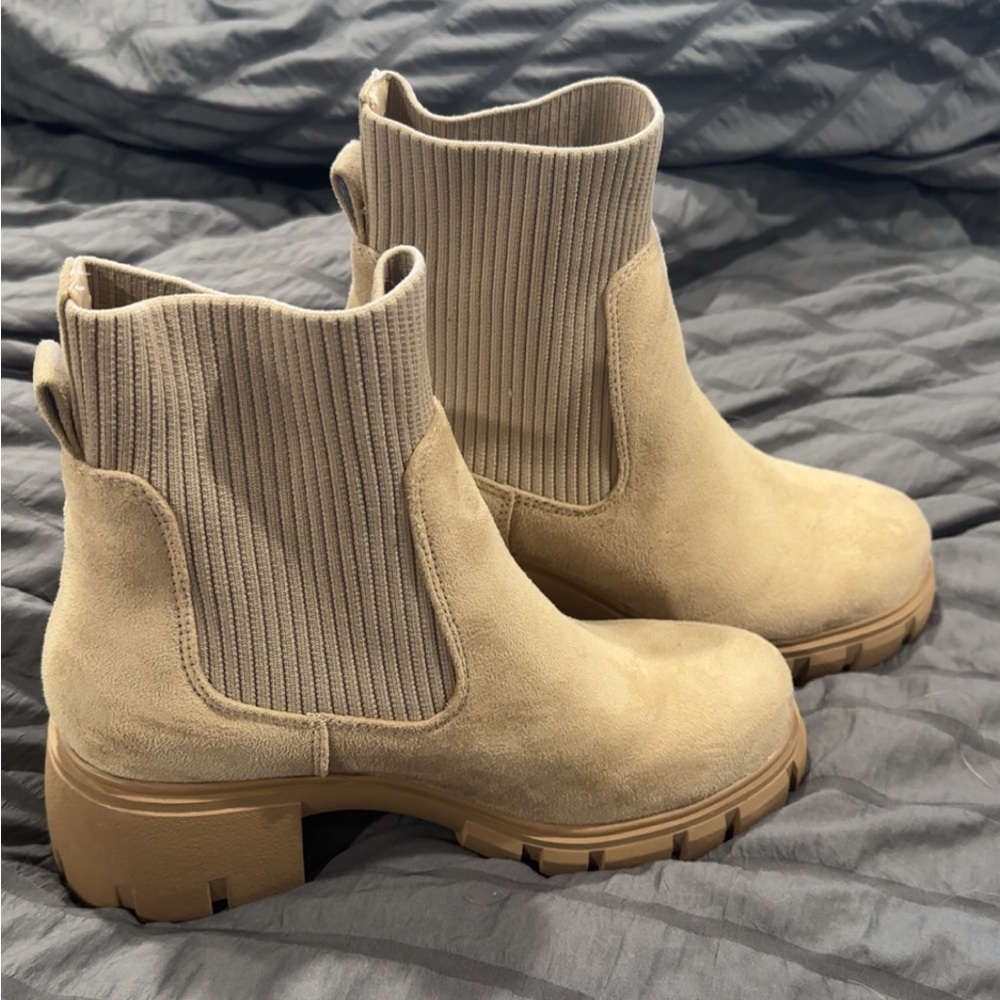 Beige Ankle Boots for Women